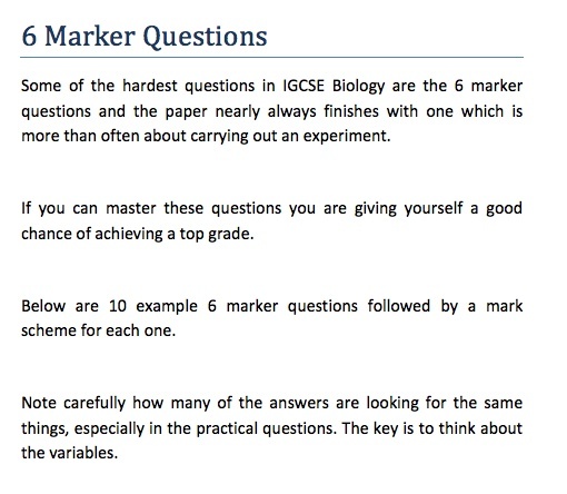 igcse biology revision questions and answers
